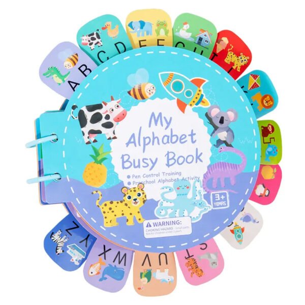 Educational Children Alphabet Busy Book Montessori English Letter Game Toys Kids Learning Pen Control Training Toy Quiet Book