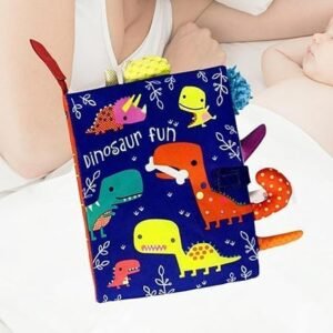 Toy Soft Cloth Book Sound Paper Teethers Animal Theme for Car Seat Learning Toy Tyrannosaurus Rex Developmental Baby Toys