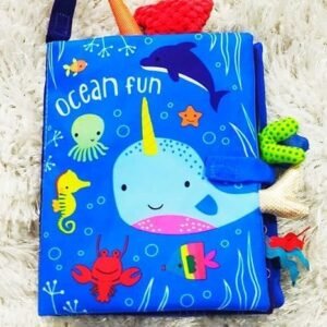 Alternative view of Ocean Fun Interactive Soft Book for Babies and Toddlers, 18.5 x 15 cm, Educational Sea Animals Design