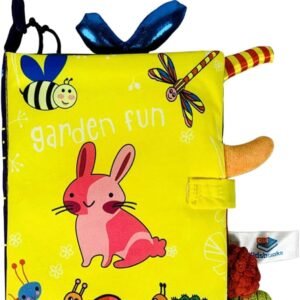Alternative view of Garden Fun Interactive Baby Soft Book, Educational Cloth Book with Garden Animals, 18.5 x 15 cm