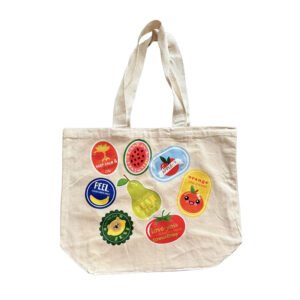 Fruity Sticker Tote Bag